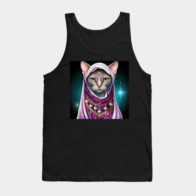 Devoting Abyssinian Cat Tank Top by Enchanted Reverie